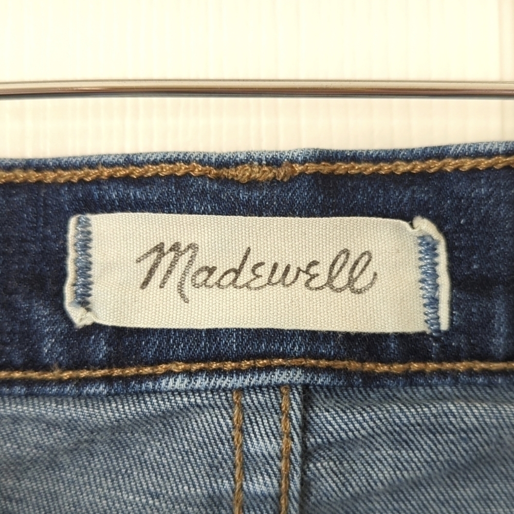 Madewell Classic 10" High Rise Dark Indigo Wash Ankle Length Skinny Jeans 25 - Picture 8 of 16